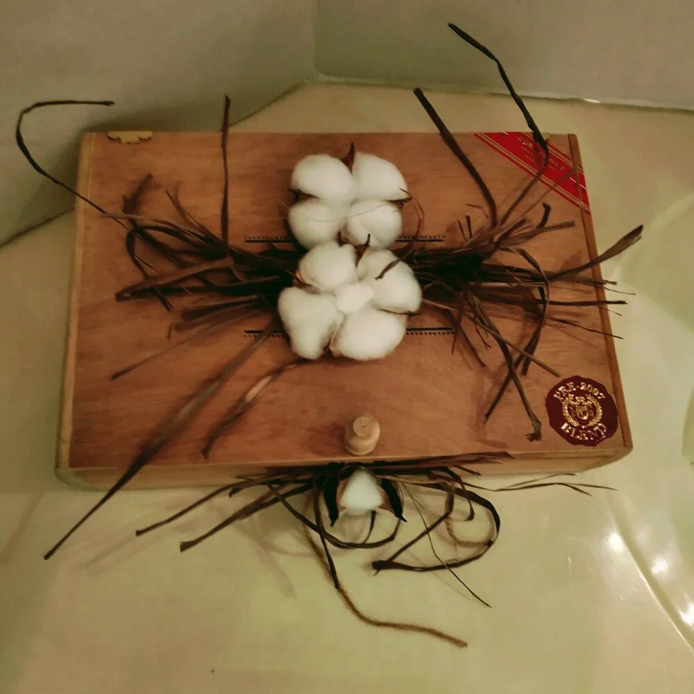 Suenos de Saundra Upcycled, Large, COROJO #5, Cigar Box, Home Accent/Storage